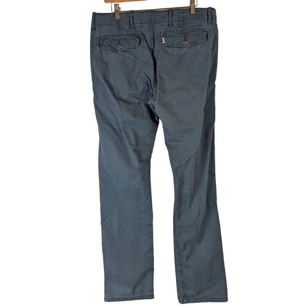 Levi Strauss Jeans Men size 36 by 32 Blue Chino Pants Pockets Classic Timeless - Picture 8 of 12